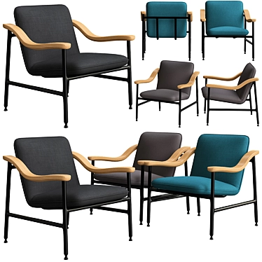 Versant H. Russell Lounge Chair 3D model image 1 