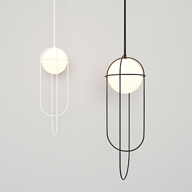 Luminous Orb: Modern Pendant Light 3D model image 1 