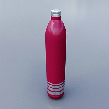 3D Water Bottle Model with Vray 3D model image 1 