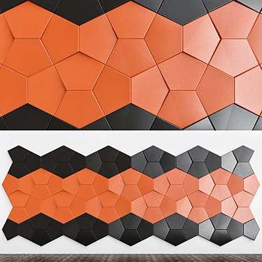 Elevate Your Walls: Alivio Nexus Plaster Panels 3D model image 1 