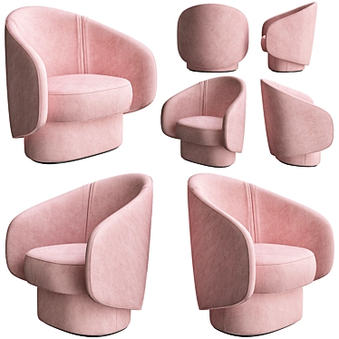 ROCOZY Fabric Armchair | Uwe Fischer Design 3D model image 1 