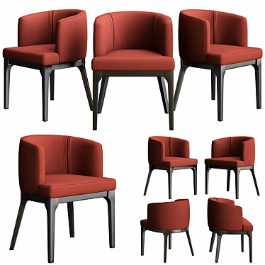 West Elm Oliver Chair: Modern Elegance 3D model image 1 