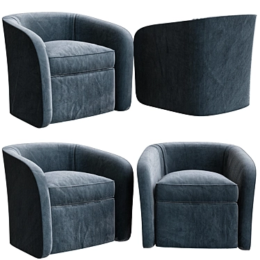 Stylish Edam Swivel Chair 3D model image 1 