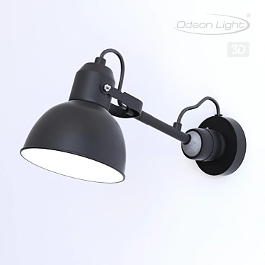 Artistic Black Sconce - ODEON LIGHT 4125/1W 3D model image 1 