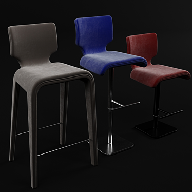 Sophisticated Chabada Stool: Modern Design 3D model image 1 