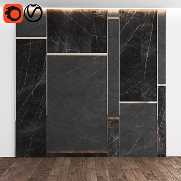 Marble Panel Wall Solution 3D model image 1 