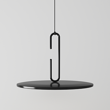 Elegant Clip Pendant Light 3D model image 1 