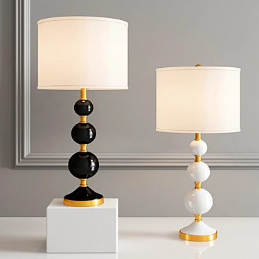 Elegant Bubble Glow: Tilda Table Lamp 3D model image 1 