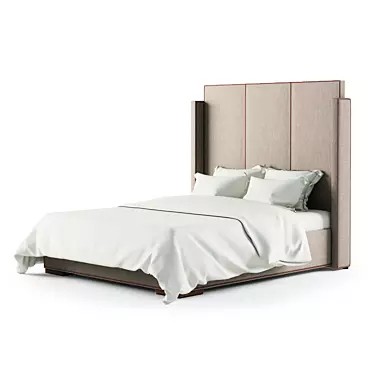 Sloan Bed 160 - Elegant and Spacious 3D model image 1 