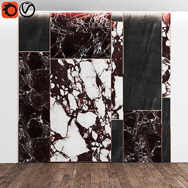 Marble Panel Wall Solution 3D model image 1 