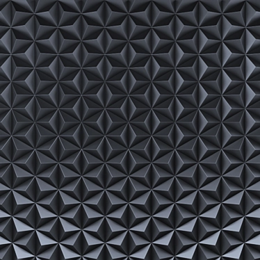 Elegant 3D Wall Panel 3D model image 1 