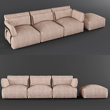 Modern Elegance: Ego Miami Sofa 3D model image 1 