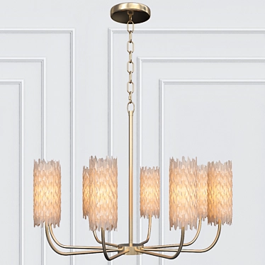 Selenite Glow 8-Light Chandelier 3D model image 1 