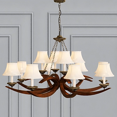 Whitlow Chandelier: Illuminate and Elevate 3D model image 1 