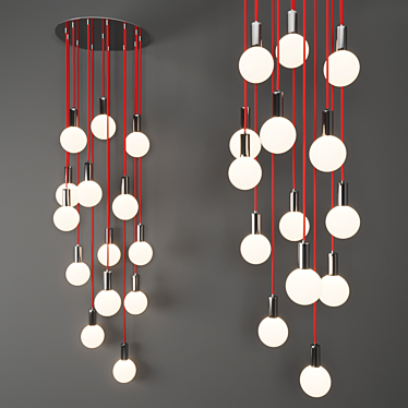 Rhea LED Pendant Light: Modern Elegance 3D model image 1 