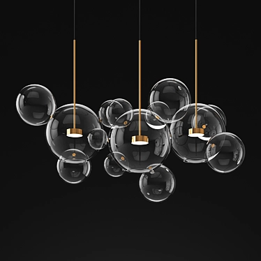 Bolle BLS 14L Chandelier: Unique Loft Design 3D model image 1 