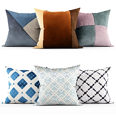 Luxury Home Decor Pillows 3D model image 1 