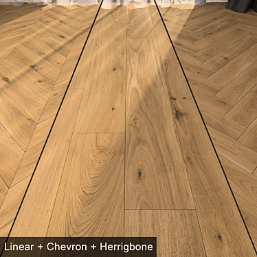 High Definition Parquet Floor Set 3D model image 1 