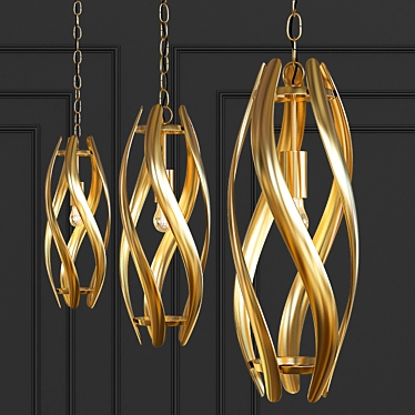 Elegant Trephine Pendant 3D model image 1 