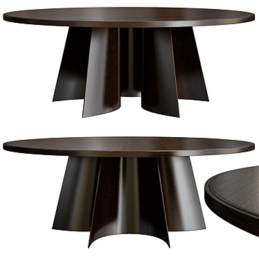 Elegant Kensington Round Table 3D model image 1 