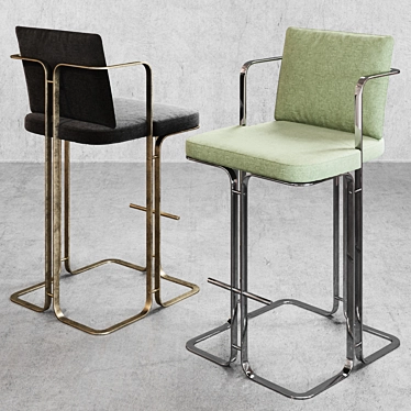 Modern SG2 Murena Bar Stool 3D model image 1 