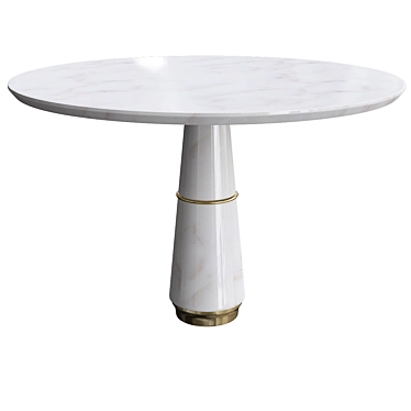 Elegant Agra Dining Table 3D model image 1 