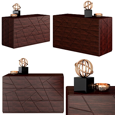 Elegant Segno Dresser: Riflessi's Stylish Design 3D model image 1 