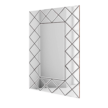 Elegant Mirror Panel: 1200mm Height, 800mm Length 3D model image 1 