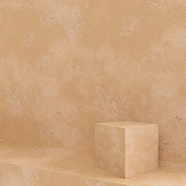 Travertine4 Decorative Plaster: Stunning Loft Style Material 3D model image 1 