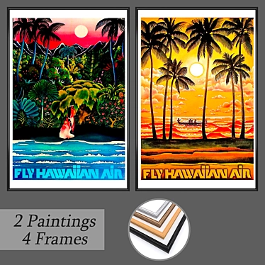 Versatile Set of Wall Paintings 3D model image 1 