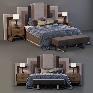 Italian Elegance: DIAMONDS REDECO Bedroom 3D model image 1 