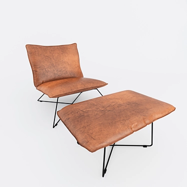 Modern Earl Lounge Chair: Sleek Design 3D model image 1 