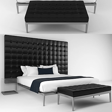 Modern Max Bed - 3DMax 2014 3D model image 1 