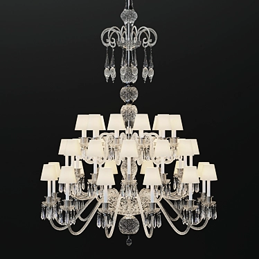 Elegant Saint Louis Chandelier 3D model image 1 