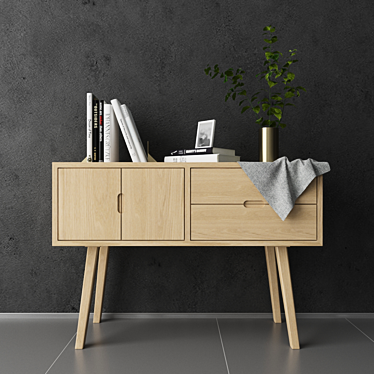 Scandi Chic Chest: HUBSCH 3D model image 1 