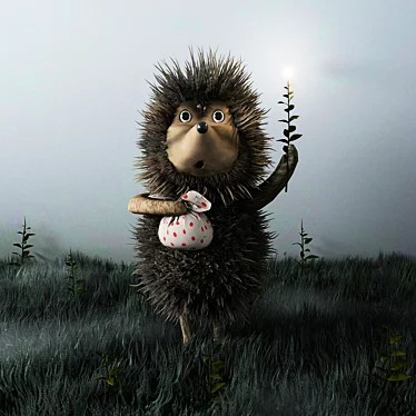 Hedgehog in the Mist 3D model image 1 