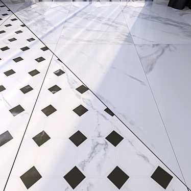 Marble Floor Set 23 - High Quality Vray Material 3D model image 1 
