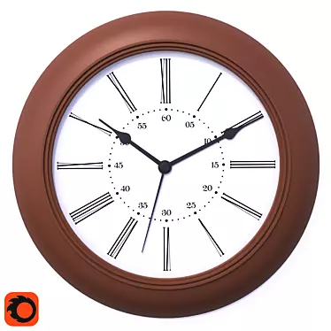 IKEA Skyron Wall Clock 3D model image 1 