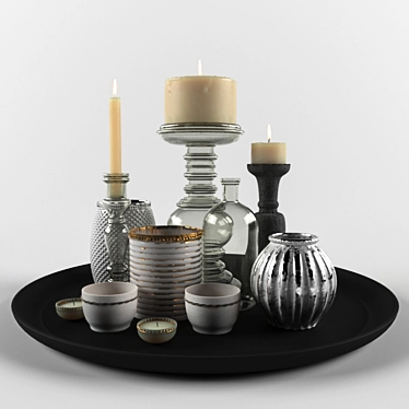 Tabletop Decor Set 3D model image 1 