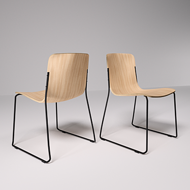 Elegant Ergonomic Johanson Chair 3D model image 1 