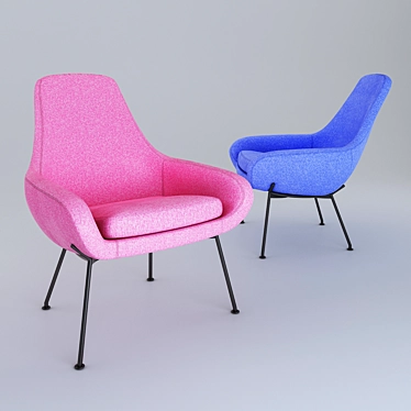 Colorful Candy Chair | Customizable Design Chair 3D model image 1 