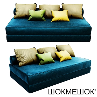 Tropic Spirit Sofa: Convertible Comfort 3D model image 1 