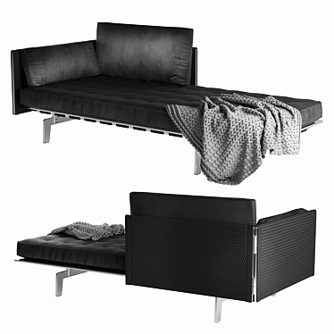Elegant Leather Sofa: Poltrona Frau Clayton 3D model image 1 