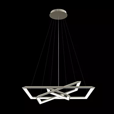 Modern Square-Inspired Pendant Light 3D model image 1 