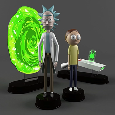 Rick and Morty Figures: Portal Adventures 3D model image 1 