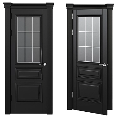 Elegant Milyana Interior Doors 3D model image 1 