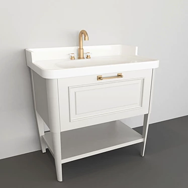 Drawer Washbasin 3D model image 1 