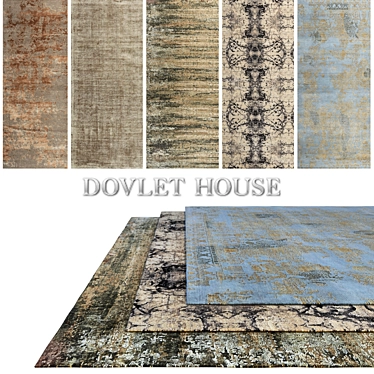 Luxury Carpets Collection - 5 Pieces 3D model image 1 