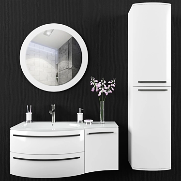 Vanessa Botticelli Collection: Tumba, Penall, Mirror & Grohe Mixer. 3D model image 1 