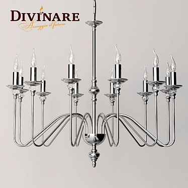 Divinare Atlanta Chandelier: 1021Q02 LM-12 3D model image 1 